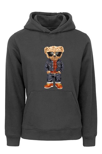 ADA BEBEK ÇOCUK Παιδικό φούτερ Unisex Oversize Style Bear με στάμπα