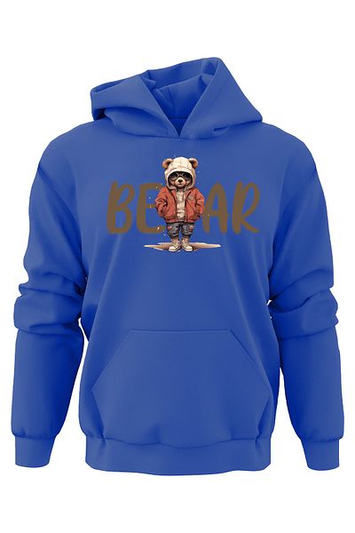 ADA BEBEK ÇOCUK Hanorac pentru copii unisex oversize cu imprimeu Mysterious Bear