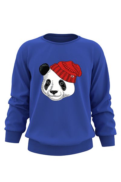 ADA BEBEK ÇOCUK Hanorac pentru copii unisex Oversize Hat Panda Printed