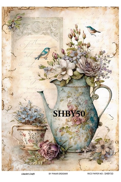 LİNEART Pirinç Dekopaj Kağıdı No:SHBY50- 29X42cm