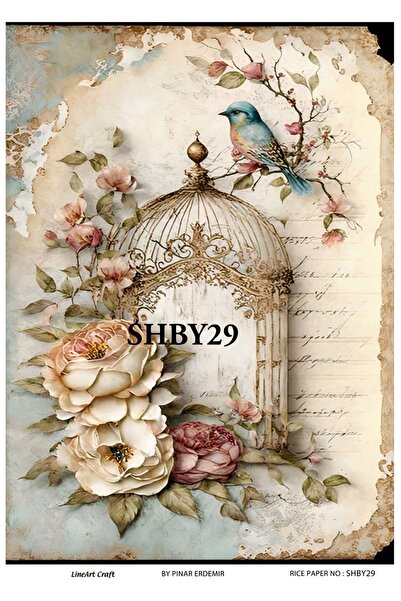 LİNEART Pirinç Dekopaj Kağıdı No:SHBY29- 29X42cm