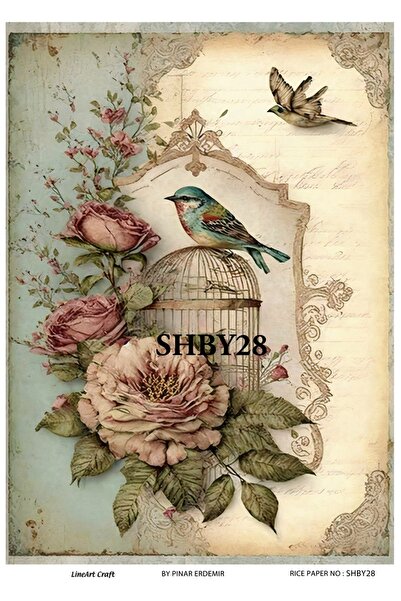 LİNEART Pirinç Dekopaj Kağıdı No:SHBY28- 29X42cm