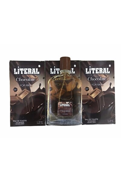LİTERAL Chocolate Edt 100 ml Erkek Parfüm 3 Adet 9383630183737