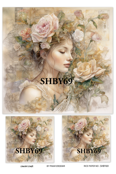 LİNEART Pirinç Dekopaj Kağıdı No:SHBY69- 29X42cm