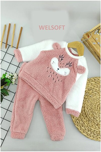 dubi baby طقم أطفال بنمط غزال ويلسوفت 3-6-12-18 شهرًا