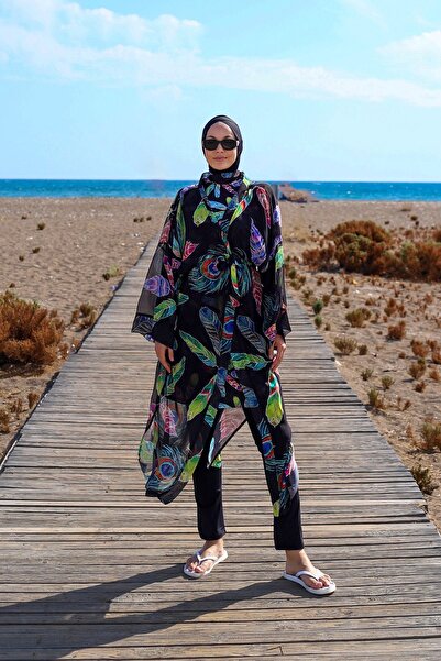 Remsa Mayo ملابس السباحة ريمسا حجاب مع قفطان واحد كيمونو باريو RP004C طاووس أخضر