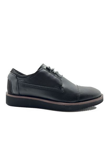 CONTEYNER Black Lace-Up Casual Men's Shoes