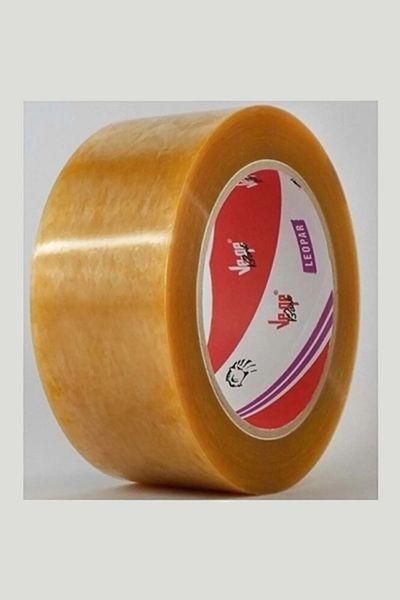 Tanpet 1St Quality Vege Leopard Print Transparent Box - 45X100 Tape, 1Sheet, 36Pcs
