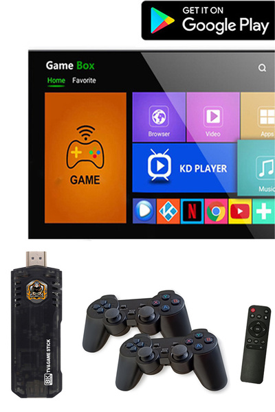 TECHNOMEN 5g 8k Ultra Hd 64 GB Tv Box + Game Box Android Tv + Oyun Konsolu 2in1 Youtube Netflix 10000 Oyunlu.