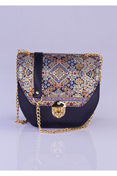 MOTTİF İSTANBUL Dokuma Zincirli Deri Detaylı Kadın El Omuz Çapraz Çanta Motti...