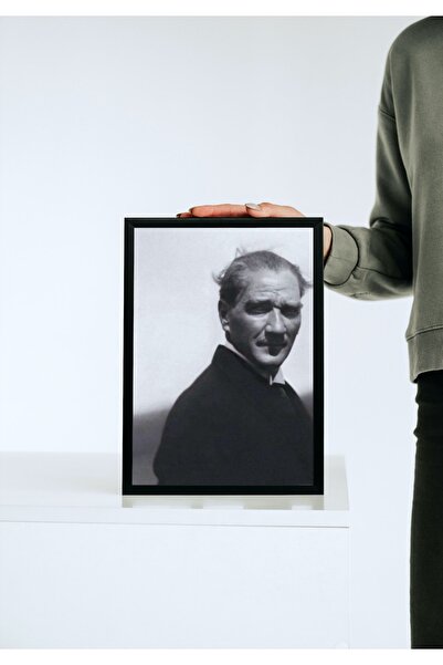 caddehediye ATATÜRK FOTOĞRAF Ahşap Mdf Çerçeve Görünümlü Tablo Dekor