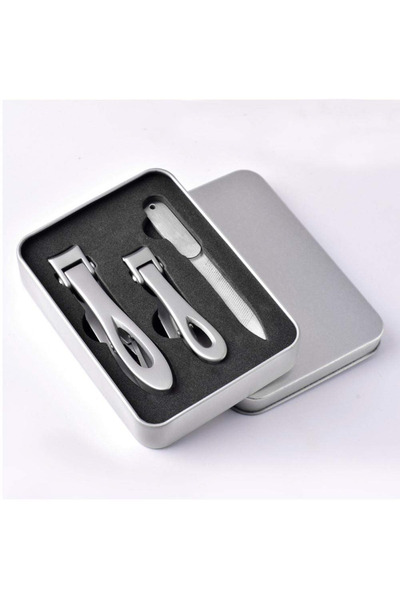 Cloody 3lü Set Ultra Geniş Ağızlı Paslanmaz Tırnak Makası Seti (KALIN,MANTARL...