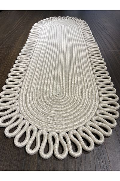 MaVaux Galaxy Natural Jute, Μοτίβο, Ψάθινο, American Service, Τραπέζι, Τραπεζάκι σαλονιού Runner. 30x80