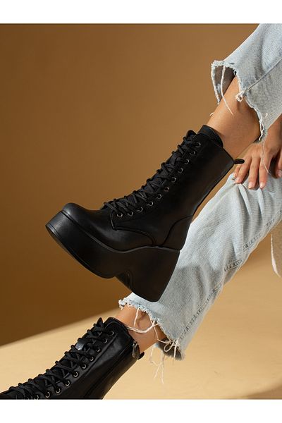 Alemdar Shoes LAURA Μαύρα Γυναικεία Μποτάκια