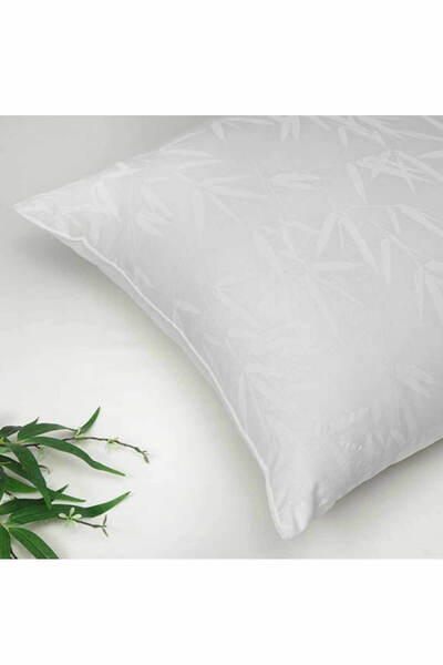Taç Bambu Soft Yastık Yeşil Saten Biyeli Bamboo Yastık 50x70