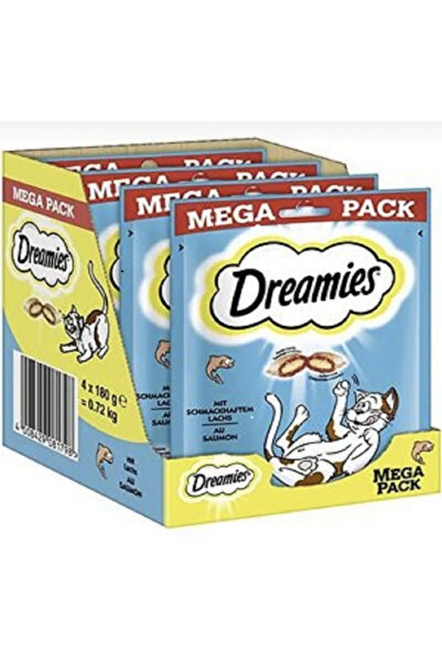 Dreamies DREAMİES MEGA SOMONLU 8 x 180 gr