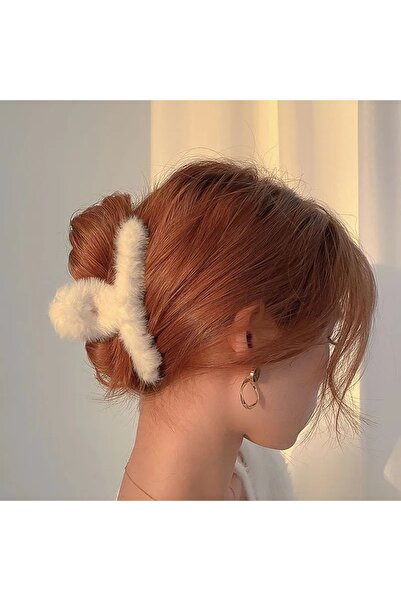 Aksesuar Clip de păr cu cataramă de pluș