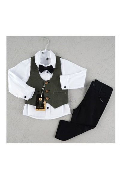 Efbey Boy's Suit with Vest