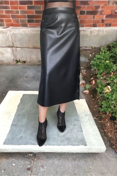 BEBE PLUS Leather Skirt
