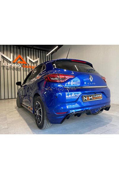 NamTuning Clio 5 Arka Tampon Eki Difüzör Plastik Boyasız