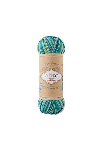 Alize SUPERWASH ARTİSAN Colour:9001 75% SW Wool - 25% Polyamide / 100 gr - 420 m 1 Piece