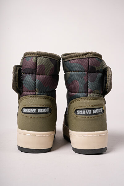 Riccon Qiggil Çocuk Kar Botu 001270 Haki Kamuflaj