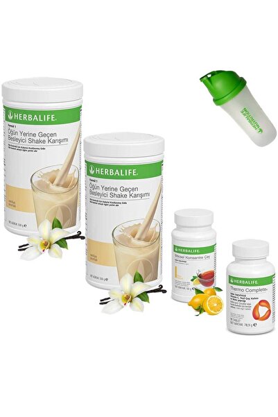 Herbalife Shake Vanilya 2  Çay Limon Thermo Complete  Shaker