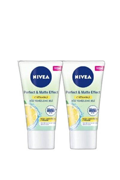 NIVEA Perfect & Matte Effect C Vitaminli Yüz Bakım ve Yüz Temizleme Jeli 50 ml *2 Adet