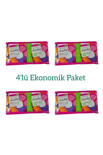 SCARLETT Günlük Ped Scarlet 20 Li Padet 4 Adet