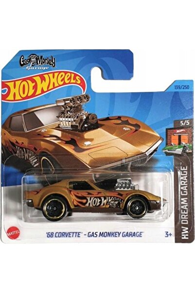 HOT WHEELS Tekli Arabalar 68 CORVETTE GAS MONKEY GARAGE HKH23