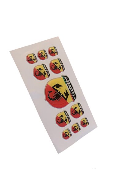 İKTUNING Fiat Abarth Logolu Damla Stıcker Takım (11 PARÇA)