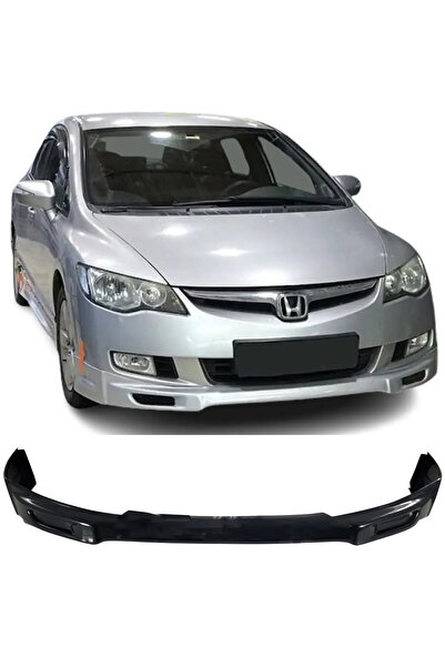 MKG Otomotiv Honda Civic Fd6 Makyajsız Kasa için Makyajlı Ön Ek Karlık Mat Siyah Plastik 2006 2007 2008 2009