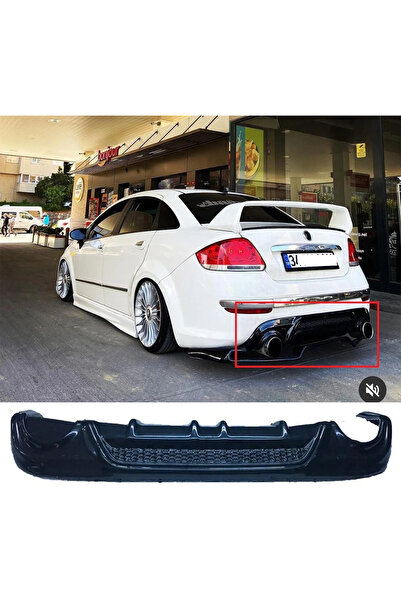 HasAkman Fiat Linea Makyajlı Difüzör Parlak Siyah Difizör Plastik 2013 2014 2015 2016 2017