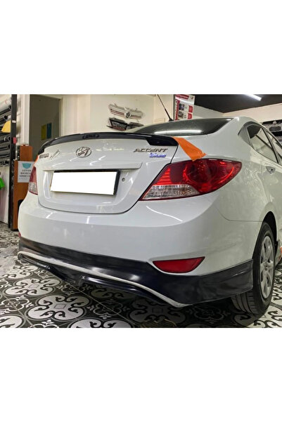 HasAkman Hyundai Accent Blue Uyumlu  Arka Ek Mat Siyah Plastik 2010 - 2018