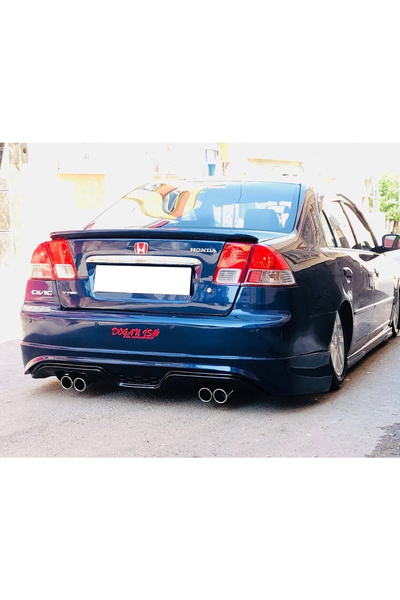 HasAkman Honda Civic Vtec 2 Makyajsız Custom Arka Ek Uyumlu  Siyah Plastik 20...