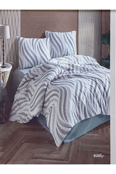 Özbayramlar Tekstil Σετ Παπλωματοθήκη Kristal Ranforce Μονό Σετ Breeze Grey