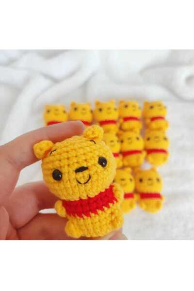 Engin TT Amigurumi Oyuncak Winnie Anahtarlık 1 Adet (winnie the pooh-6 cm)