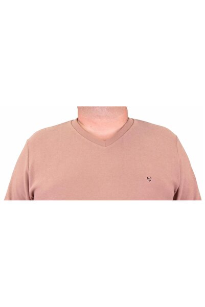 MocGrande Великий розмір Селонік V-подібний виріз Classic Sweat 23201 S.KAHVE