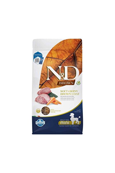 N&D ND BROWN Kuzu, Patates, Havuç Ve Spirulinalı Küçük Irk Yetişkin Köpek Maması 2kg
