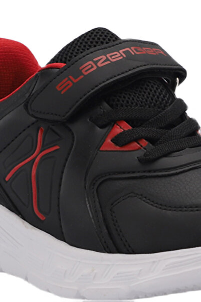 Slazenger Vacation I Children's Velcro Black / Red Casual Sports Shoes