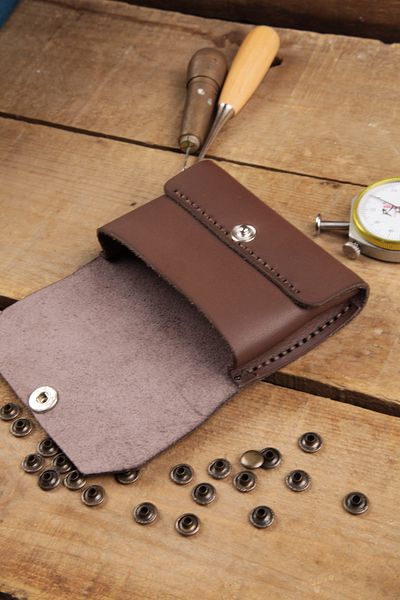 New Coast Leather 1900's Χειροποίητη ανδρική κάρτα από γνήσιο δέρμα