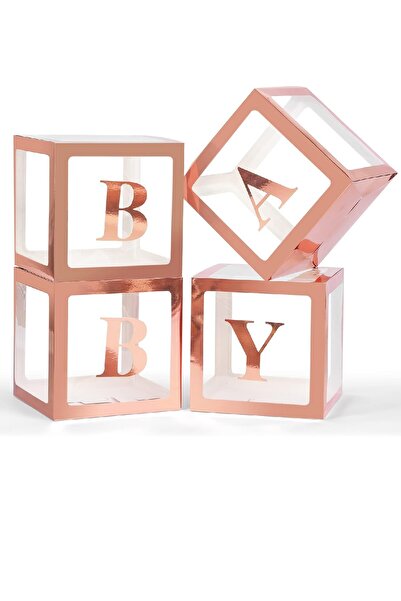 Bkmc Kutu Şeffaf Kutu Baby Yazılı Harf 25 Cm