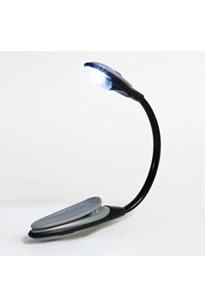 Biomak Kitap Okuma Işığı Mandallı Bükülebilir Portatif Pilli Kitap Gazete Der...