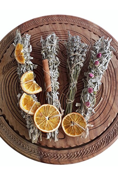 Çimçek Doğal Ürünler 4'lü Bereket, Aşk, Enerji Ve Arınma Ritüel Seti: Adaçayı...