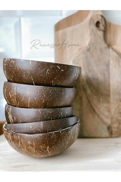 Renesse Home Hindistan Cevizi El Yapımı Kase & Çerezlik KS022