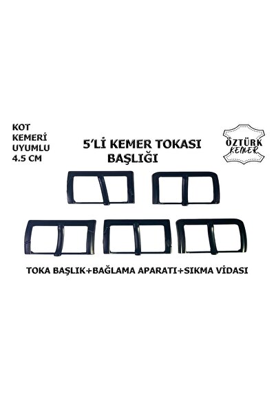 ÖZTÜRK AKSESUAR Kemer Tokası Kot Kemeri Başlığı 5'Li