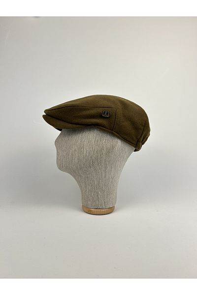 KARNAS ŞAPKA Men's Dark Beige London Model Winter Cap