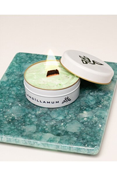 ANCİLLA Dekoratif Soya Mum(wax) Metal Kutulu Aromaterapi Mentol Kokulu Burun ...