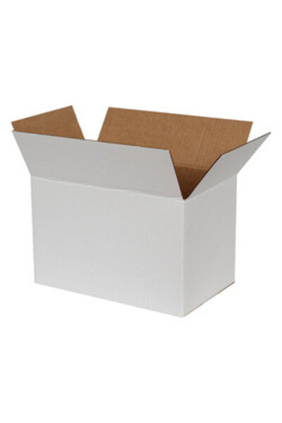 Kolici 35x20x20cm Koli - Tek Oluklu - 4,6 Desi Koli - Beyaz - 5 Adet