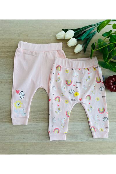 Miniworld Baby Girl 2-Piece Trousers 100% Cotton